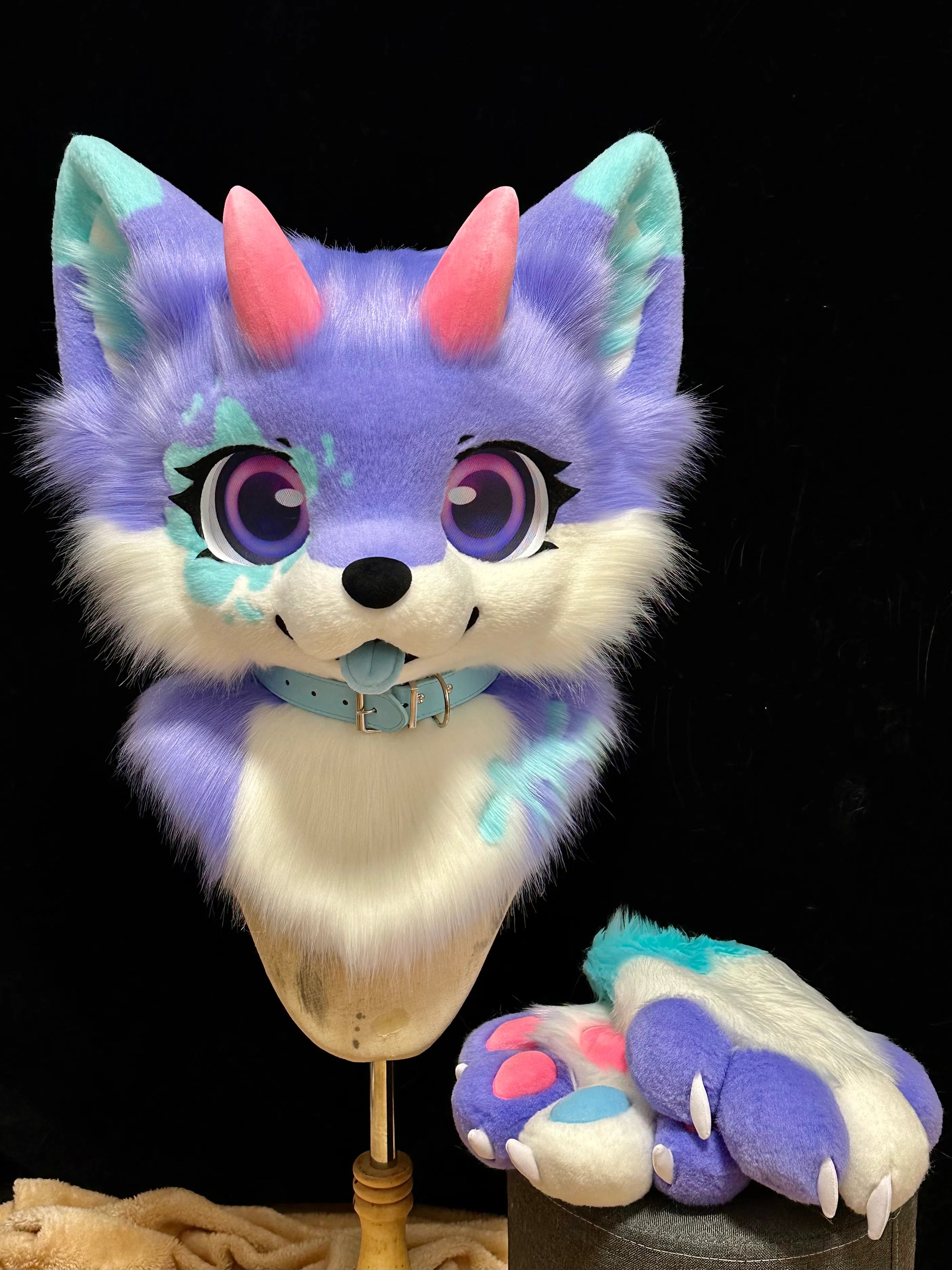 Dreamy Eye Purple Fursuit – Soft Whimsy in Lavender Gaze – DokiDoki