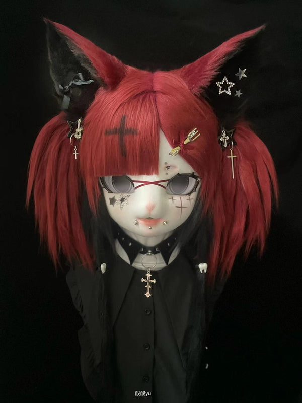 Ponytail Gothic Cat Fursuit