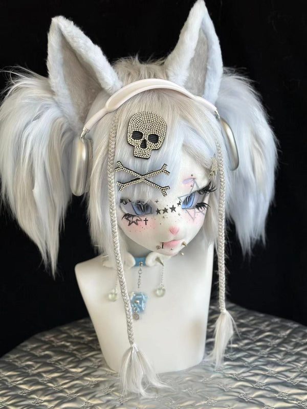 Silver White Y2K Twin Sister Fursuit