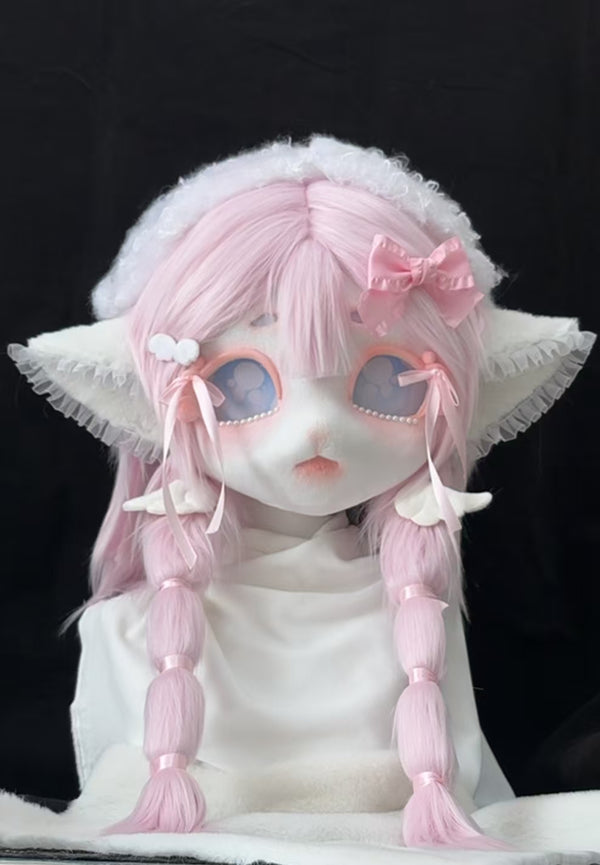 Fluffy Lamb Pink Fursuit