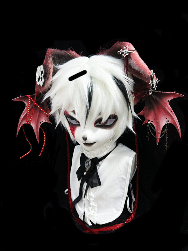 Scarlet vampire puppy Fursuit