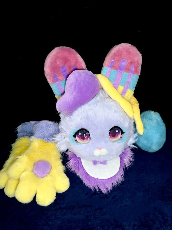 Grape Fizzy Pop Bunny Partial Fursuit