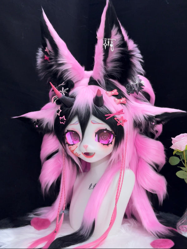 Neon Ahri Fursuit