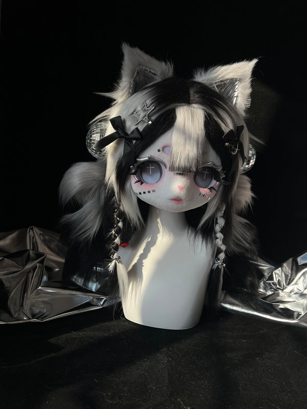 Metal Dark Gothic Kitten Fursuit