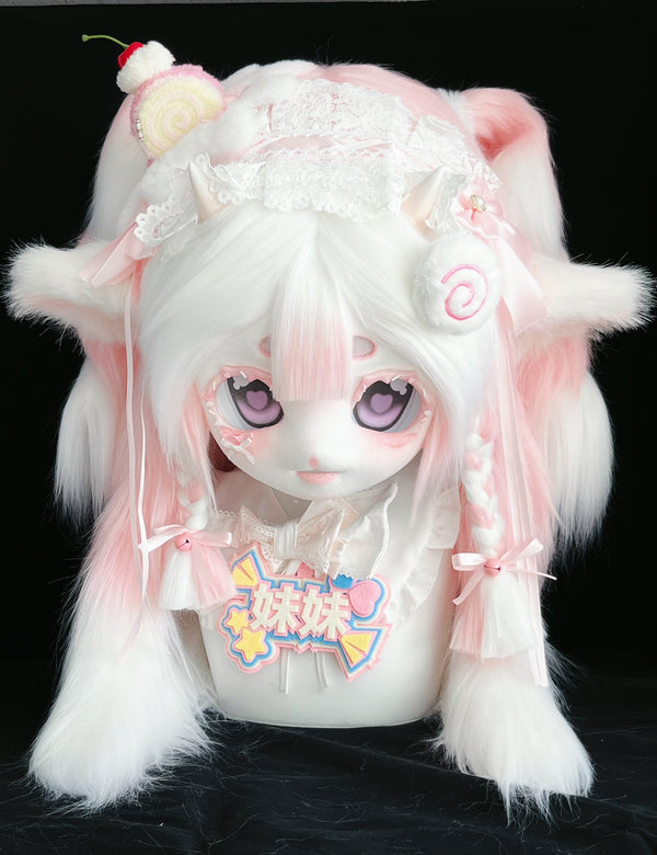 Soft Strawberry Cream Fursuit