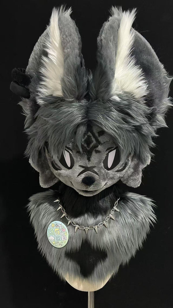 Ash Charcoal Grey Kemono Fursuit