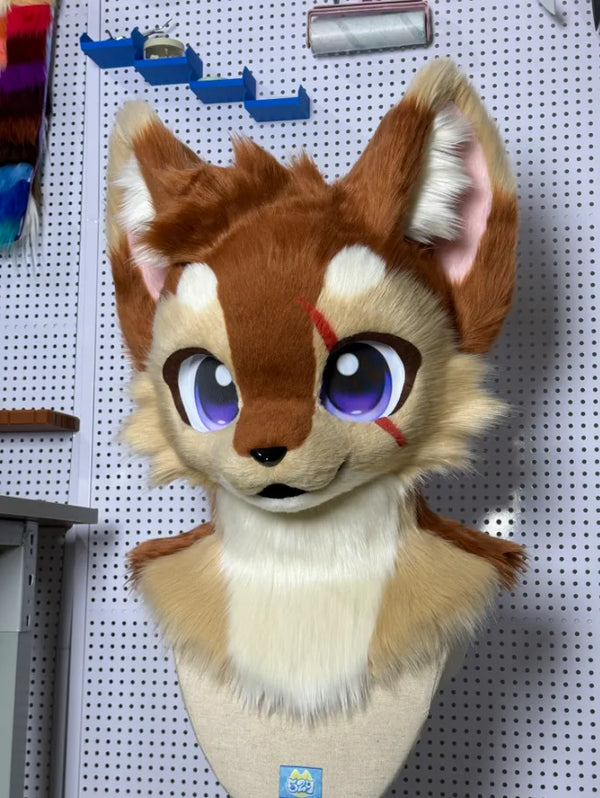 Scarred Violet Fox Fursuit