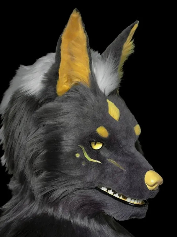 Gold Mark Wolf Fursuit