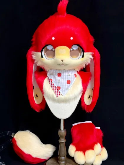 Red Sweet Tear Rabbit Fursuit