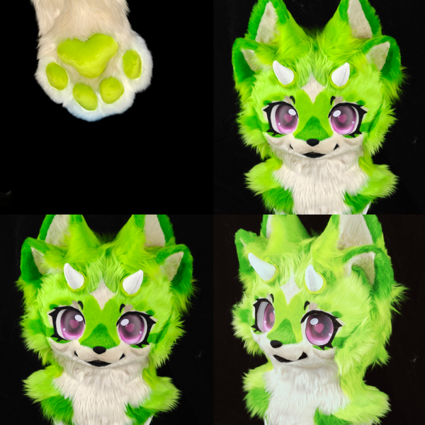 Cute Fantasy Wolf Partial Fursuit