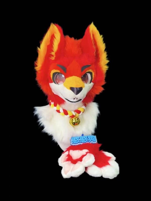 Cool Red Wolf Partial Fursuit