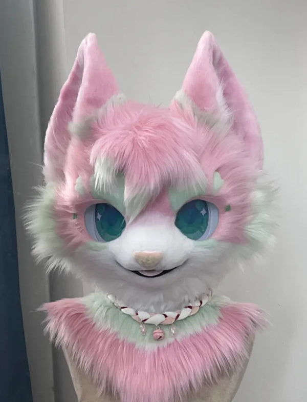 Cute Pink Cat Fursuit