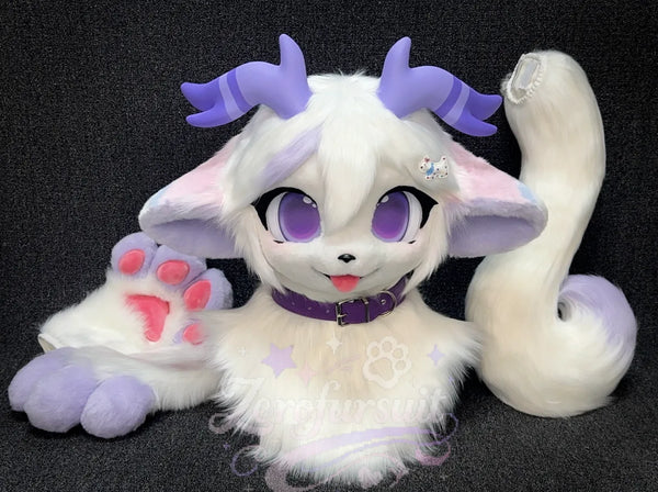 Lavender Dream Goat Full Partial Fursuit