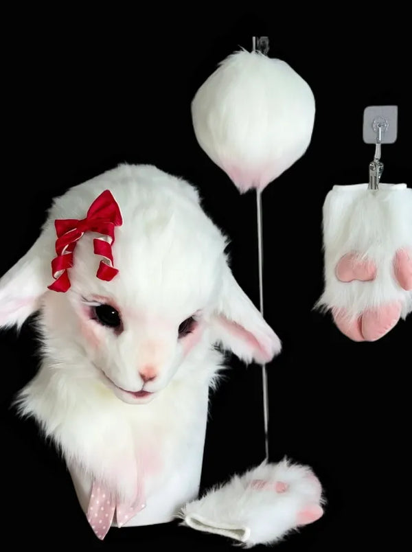 Snowy Sweet Lamb Full Partial Fursuit