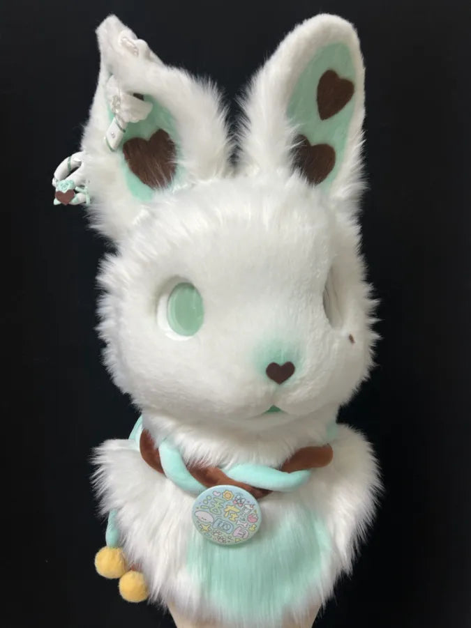 Digi Fursuit Rabbit Cute Mint Bunny Fursuit | Pastel Green Rabbit Costume Head ...