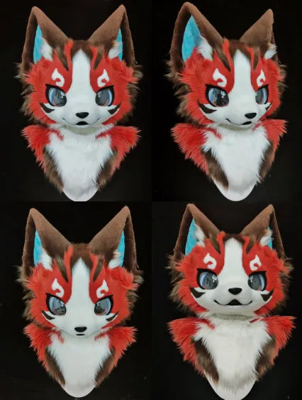 Scarlet Whisker Wolf Fursuit