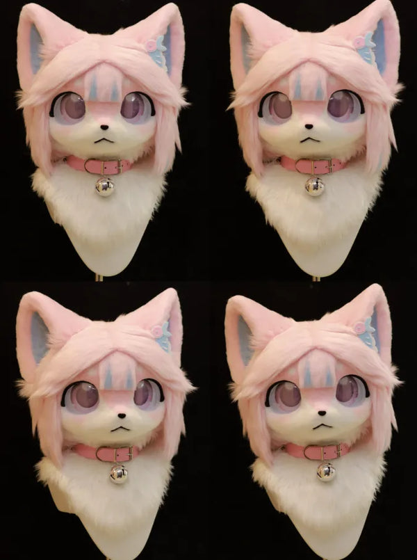 Pink Belle Whisker Fursuit