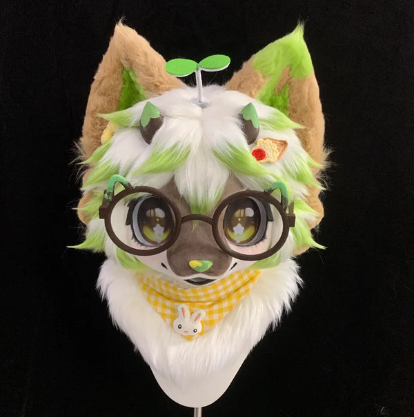 Green Sprout Scholar Partial Fursuit