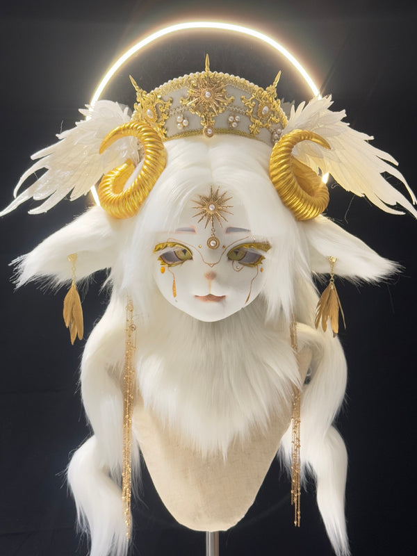 Golden Horned Angel Fursuit