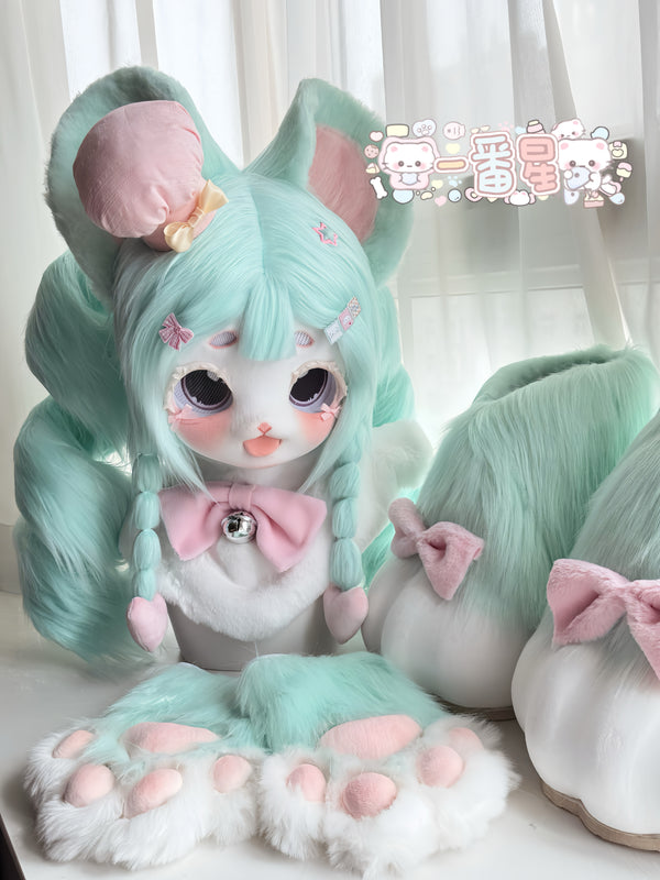 Green little cute Full set Fursuit