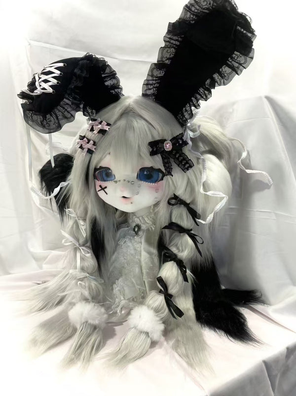 Gothic Aesthetic Lace Bunny Fursuit