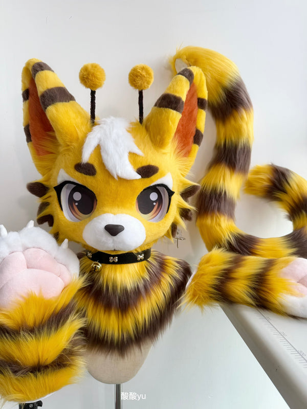 Beehive Puppy Fursuit (Head + Paws + Tail)