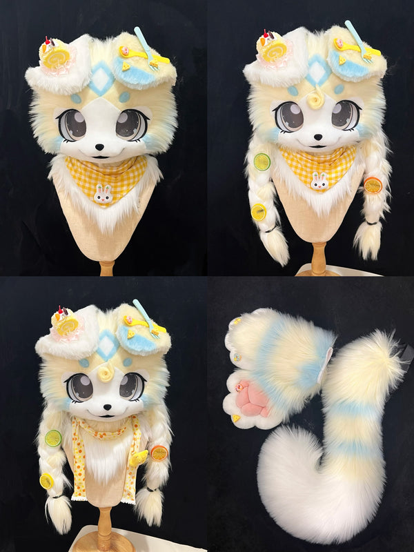 Cheddar Roll Pup Fursuit