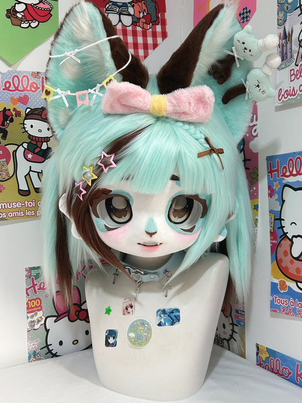 Minty Moko – Dreamland Candy Beast Head - DokiDoki FurryStudio