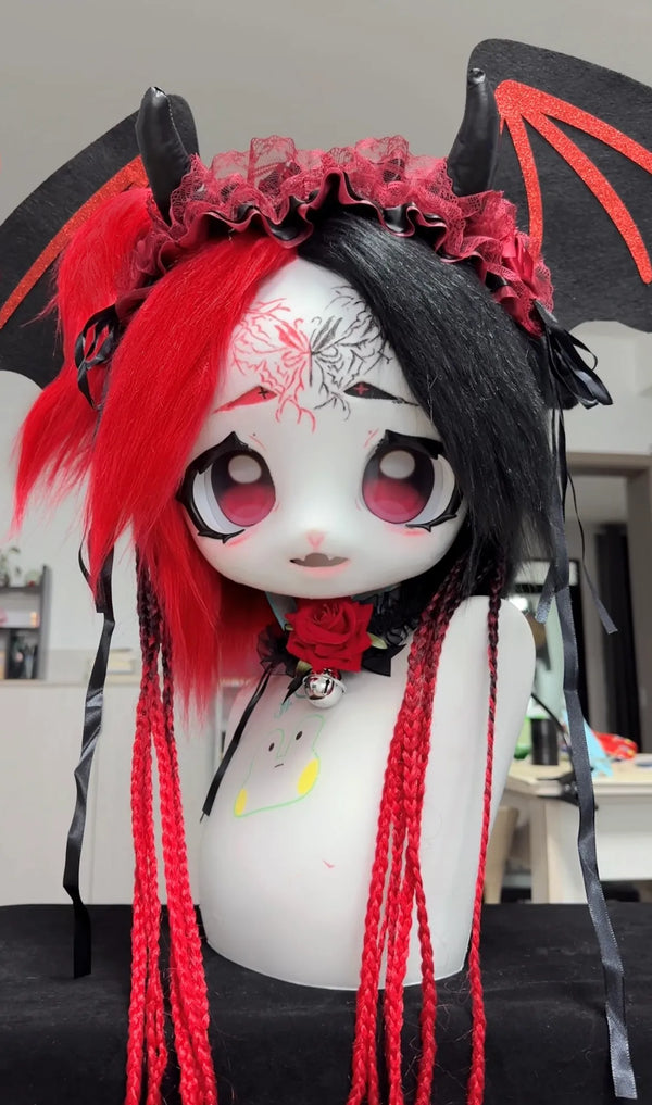 Gothic - Demon Fox Fursuit - DokiDoki FurryStudio