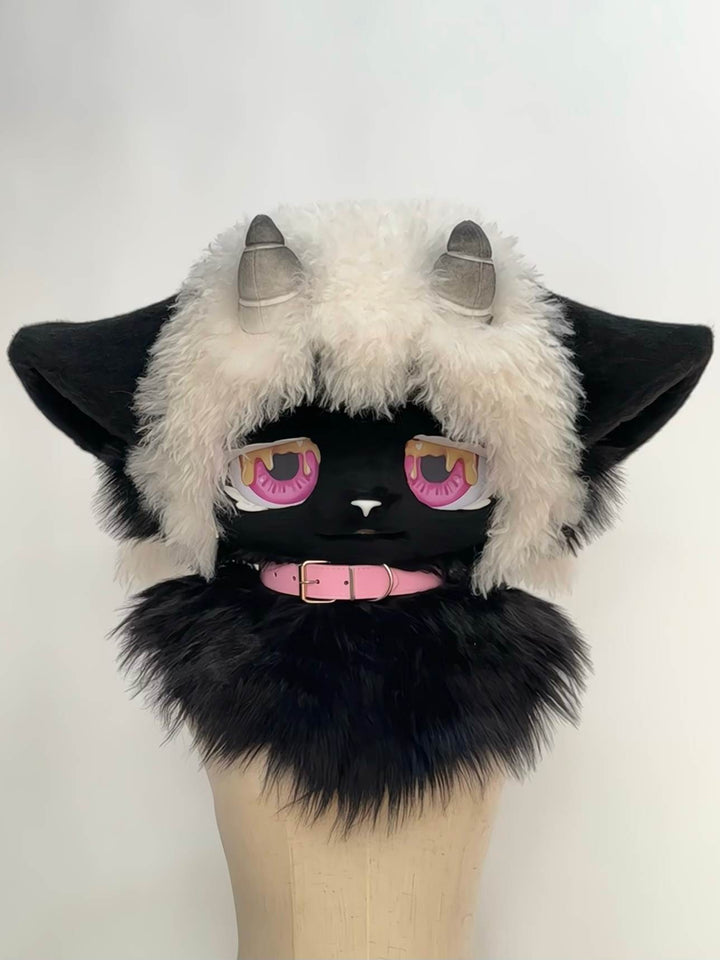 Strawberry - Cream Demon Fursuit - DokiDoki FurryStudio