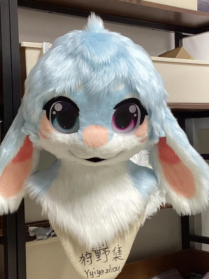 Sky - Blush Bunny Fursuit - DokiDoki FurryStudio