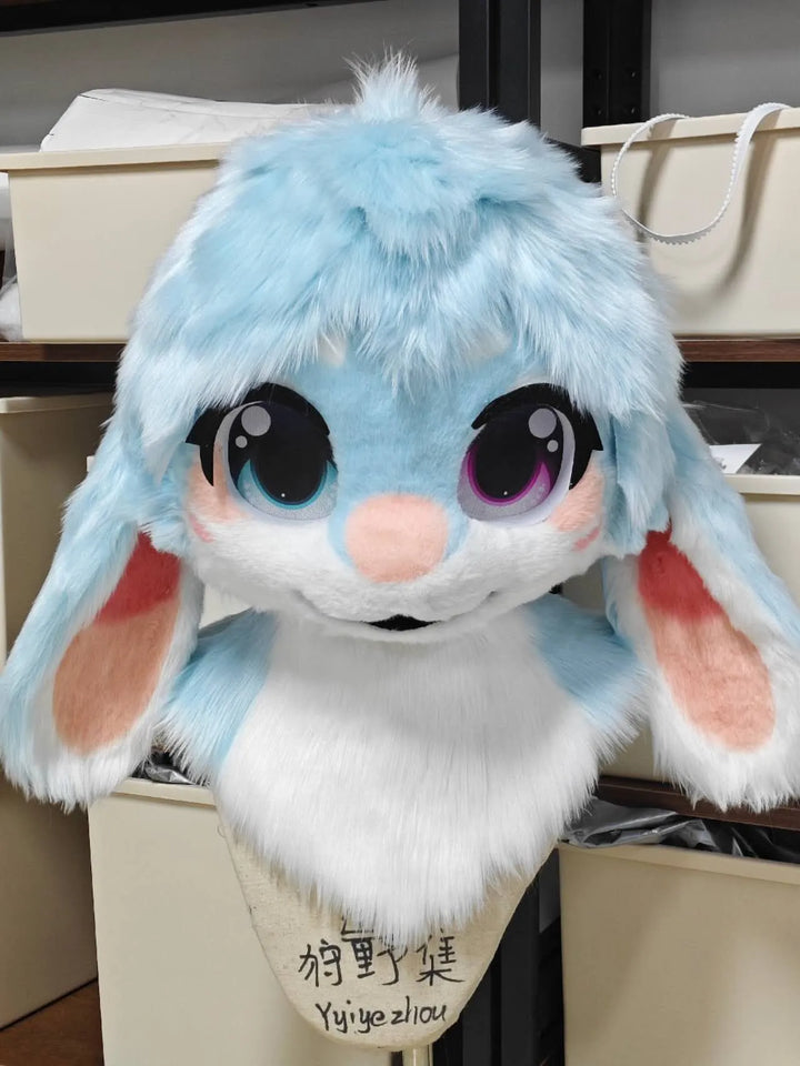 Sky - Blush Bunny Fursuit - DokiDoki FurryStudio
