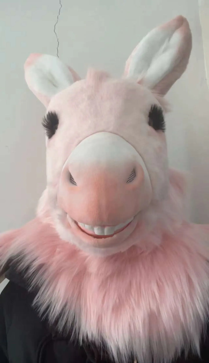 Pink - Donkey Fursuit - DokiDoki FurryStudio