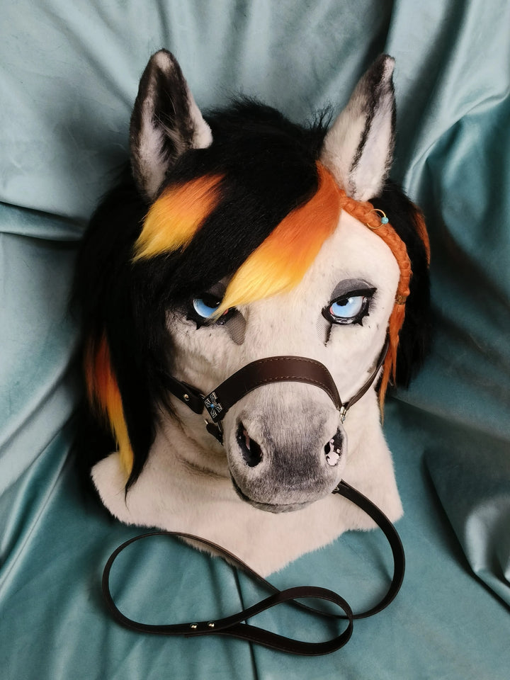 Braided Mane Mung Bean Horse Fursuit - DokiDoki FurryStudio