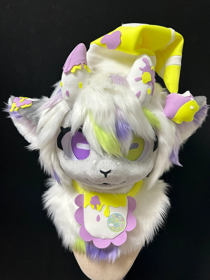 Pastel Cream Fursuit - DokiDoki FurryStudio