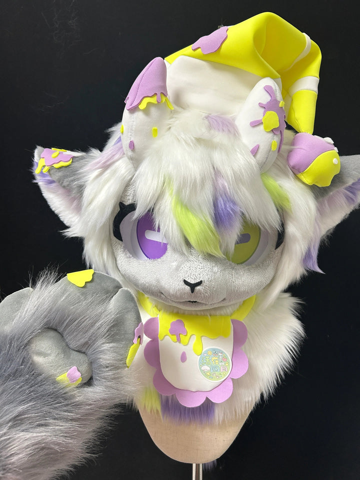 Pastel Cream Fursuit - DokiDoki FurryStudio