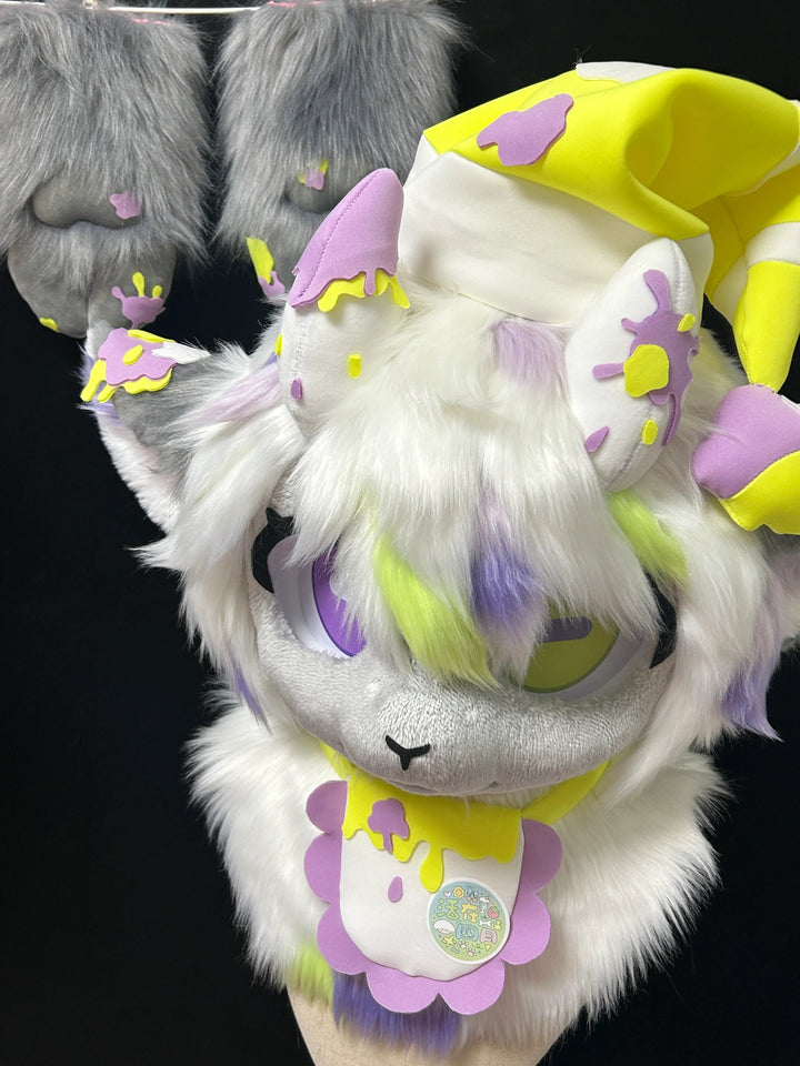 Pastel Cream Fursuit - DokiDoki FurryStudio