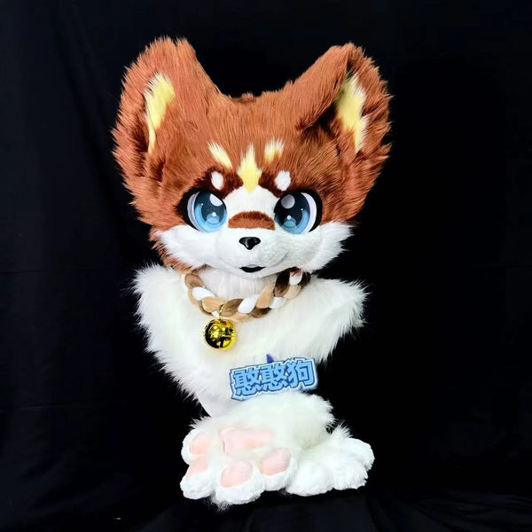 Amber - Highlighted Brown Fox Fursuit
