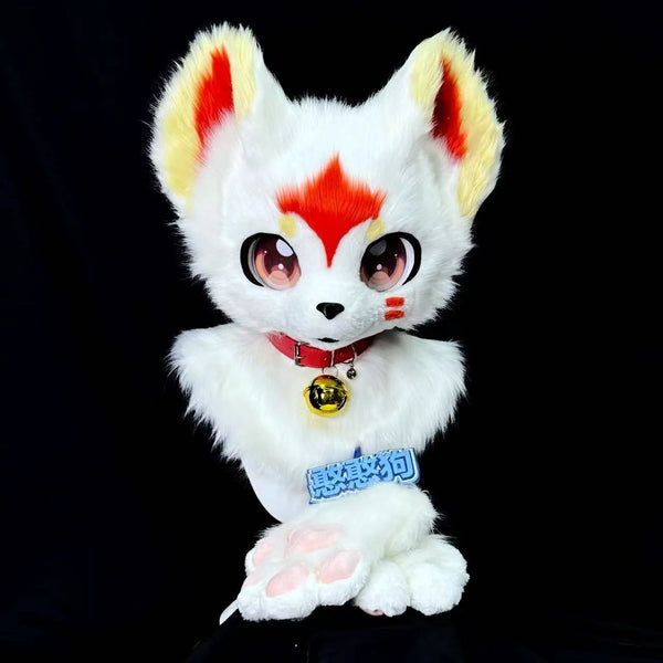 Crimson - Accent White Fox Fursuit