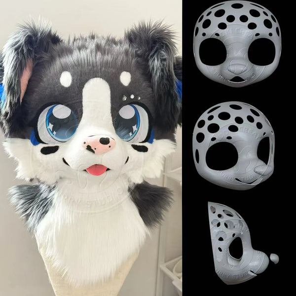 No.3 – PETG – Toony/Kemono General Canine Fursuit Headbase