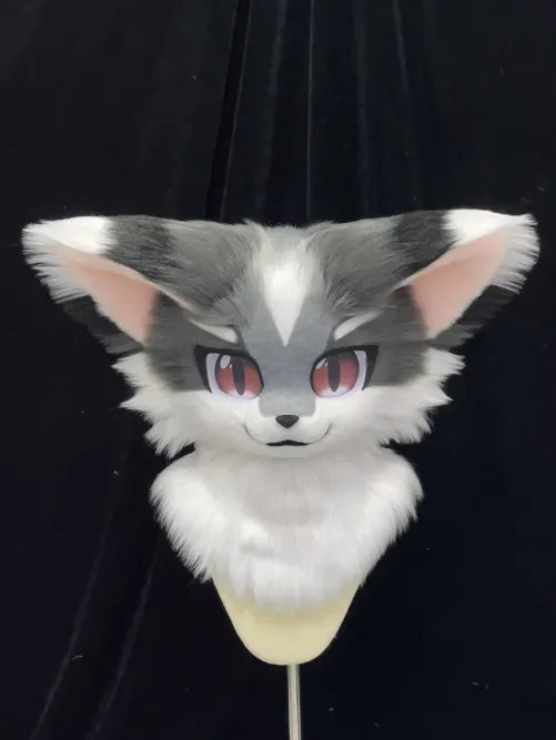 Crimson Gaze Grey Fox Fursuit