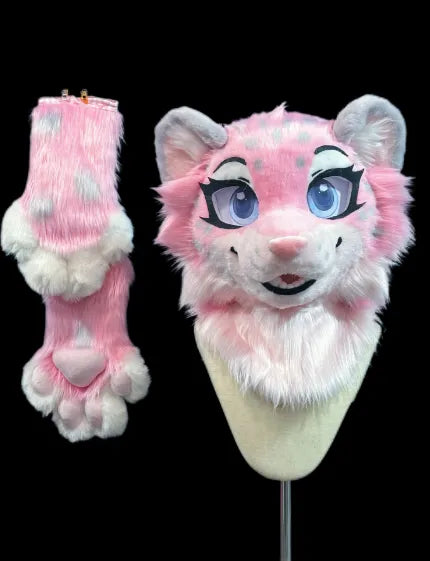 Pink Spotted Partial Fursuit
