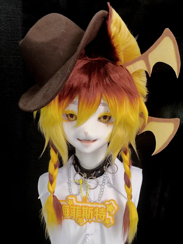Flame Cowboy Cat Partial Fursuit