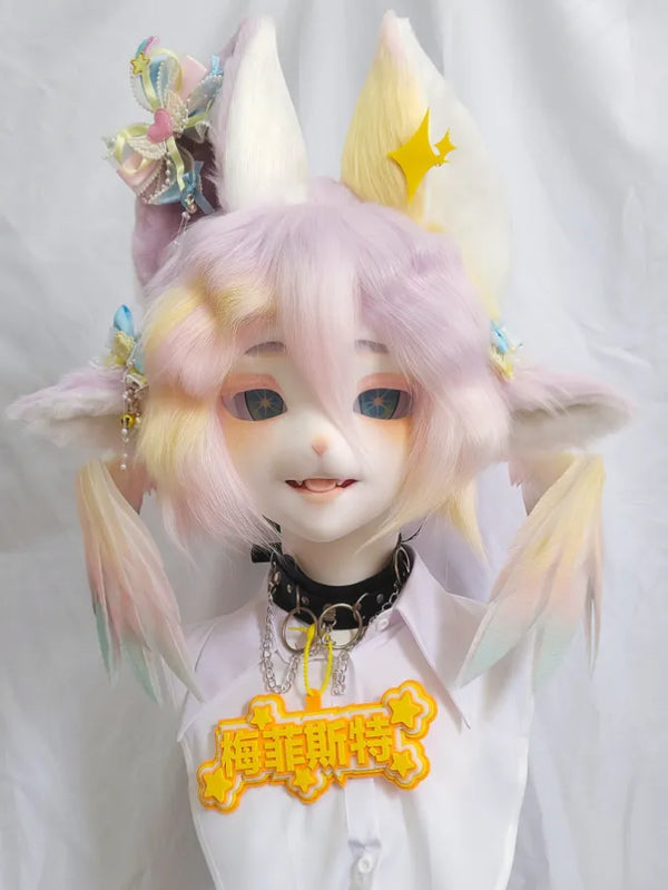 Rainbow Fairy Fox Partial Fursuit