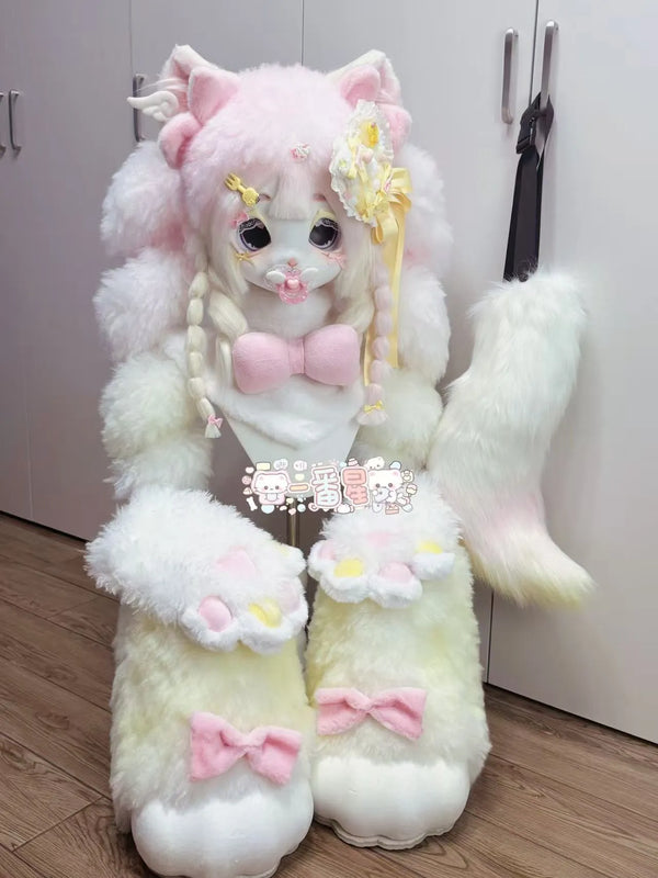 Blue Pastel Lolita Kitten Full Partial Fursuit