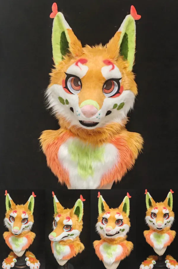 Natural Sunny Wolf Partial Fursuit