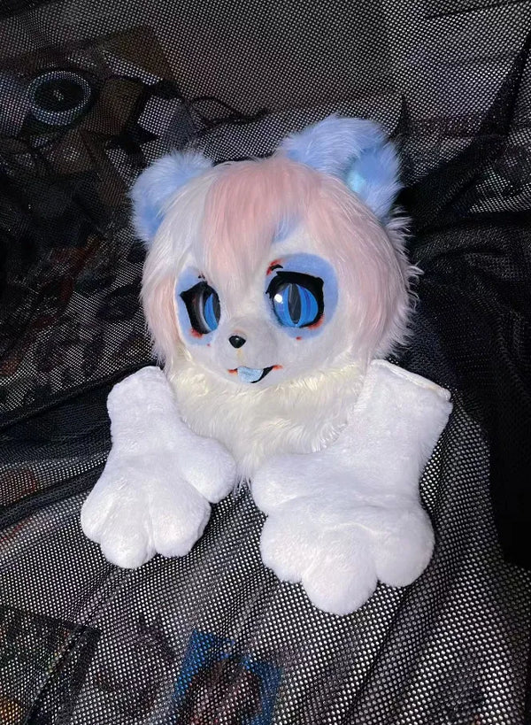 Cotton Candy Bear Partial Fursuit
