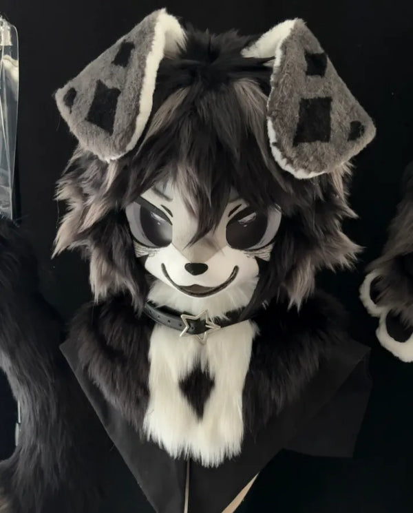 GeoPunk Hound Full Partial Fursuit