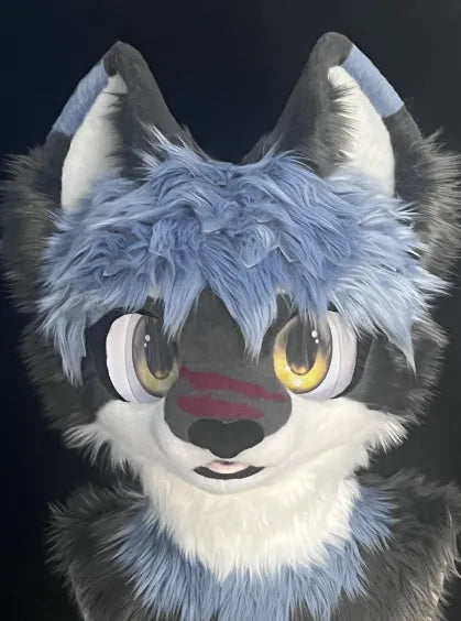 Vibrant Hound Fantasy Canine Partial Fursuit