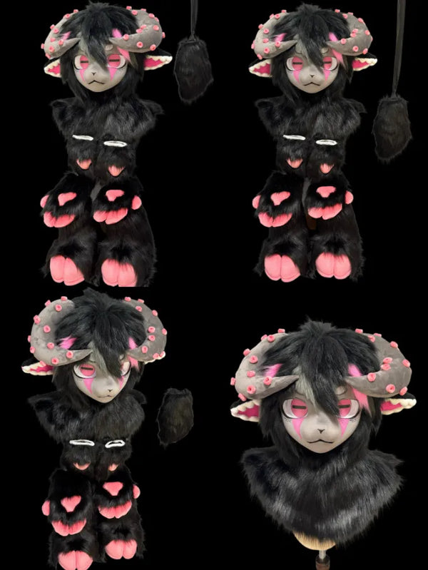 Dark Sheep Fantasy Creature Full Partial Fursuit